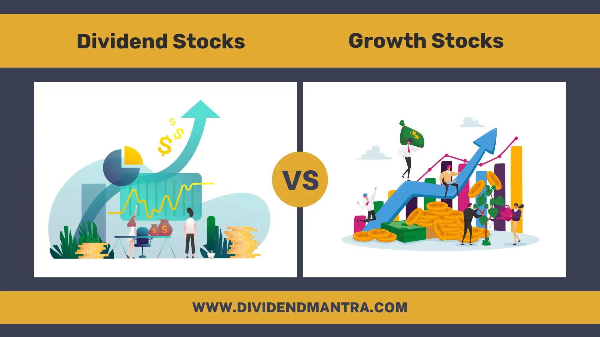 Dividend Stocks vs Growth Stocks – Advantages & Disadvantages